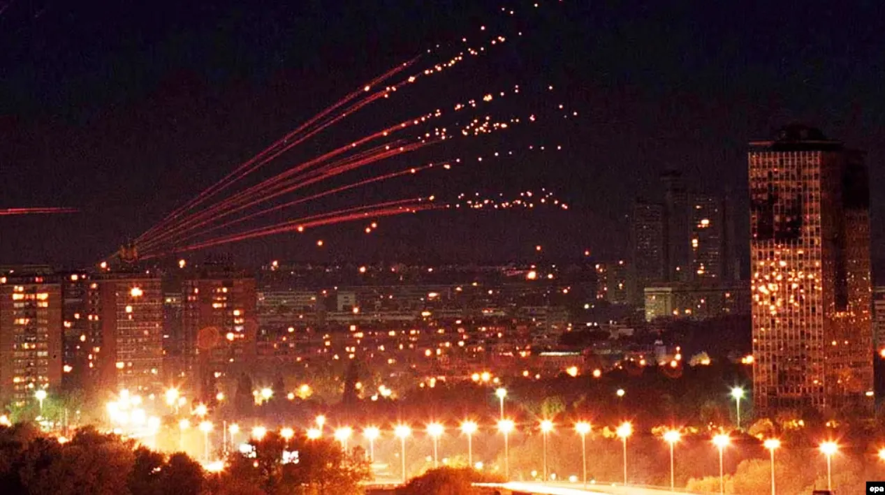 Bombardovanje Srbije, NATO, 24. mart 1999. godine, foto: EPA