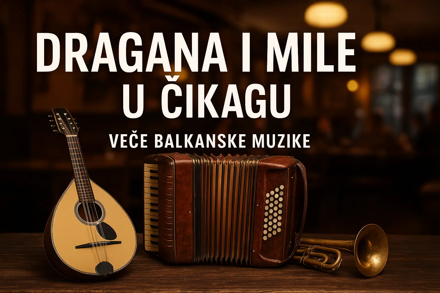 Dragana i Mile u Čikagu: Veče balkanske muzike u Stefan Grillu