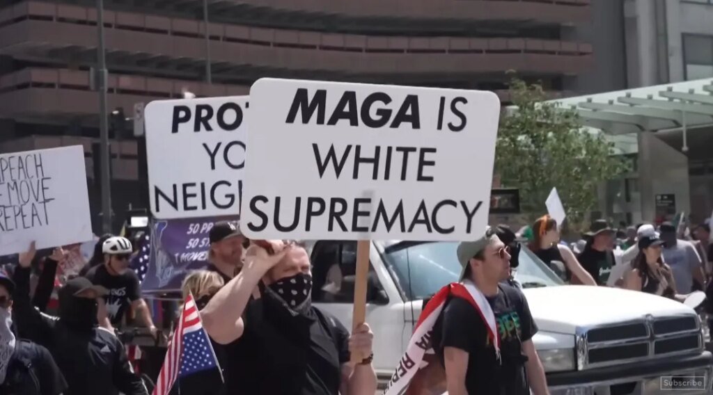 Protesti u Americi, foto: Channel 4 News, youtube, prtScr
